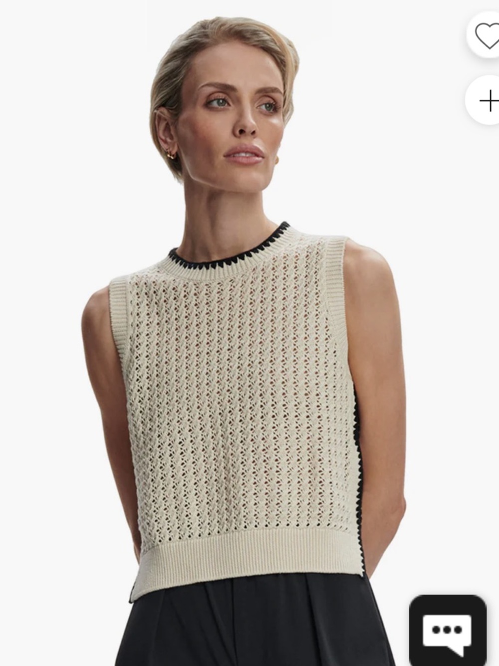 Varley Delaney Knit Vest: SZ S